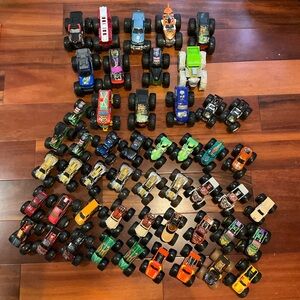 Lot of 50 Hotwheels Monster Truck Monster Jam Toy Cars Bundle